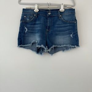 7 for all man kind denim shorts
